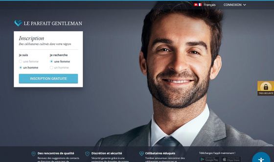 Page d'accueil de Le Parfait Gentleman
