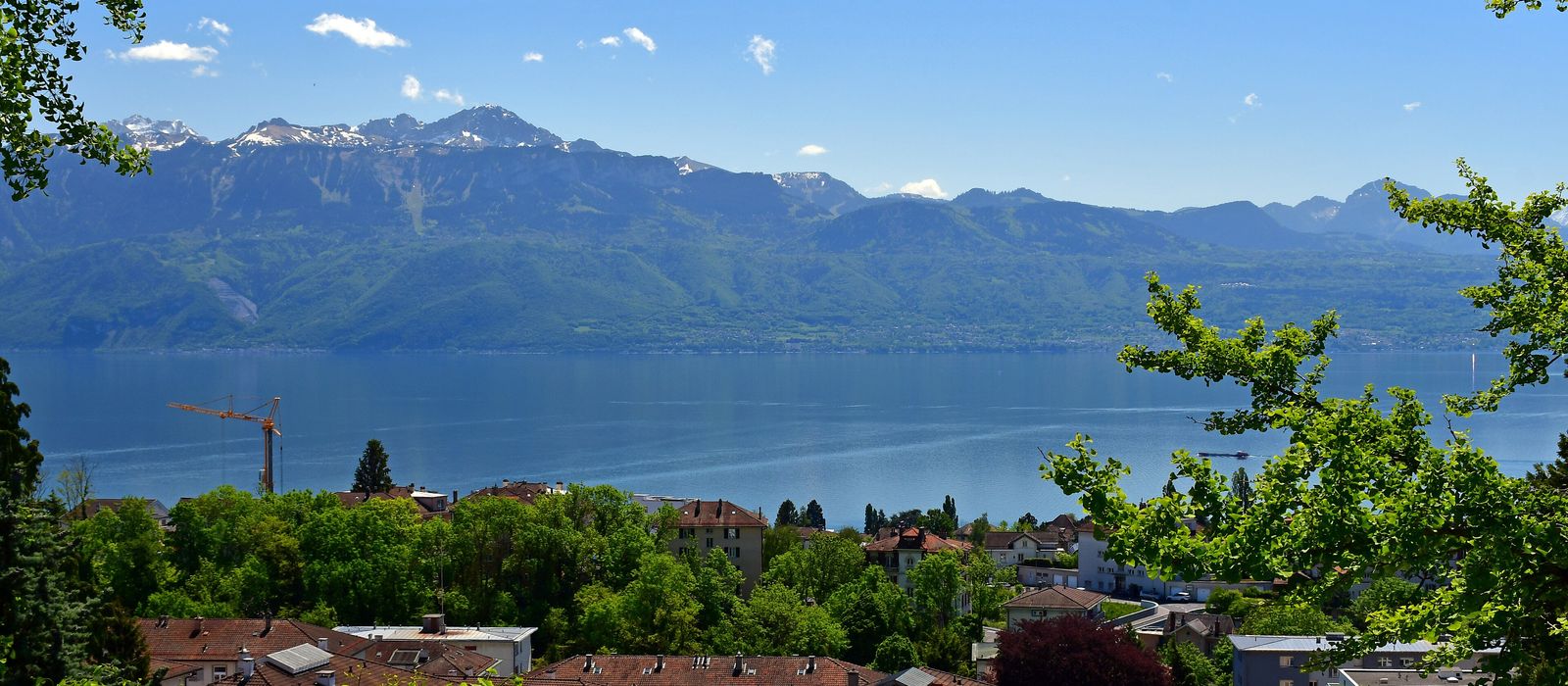 Le Léman vu des hauts de Lausanne