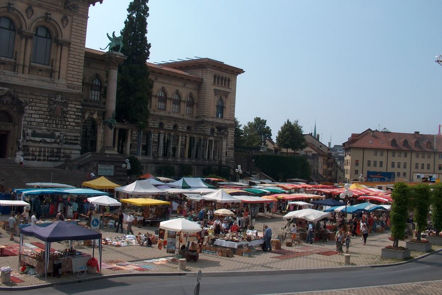 10h : le marché du centre-ville